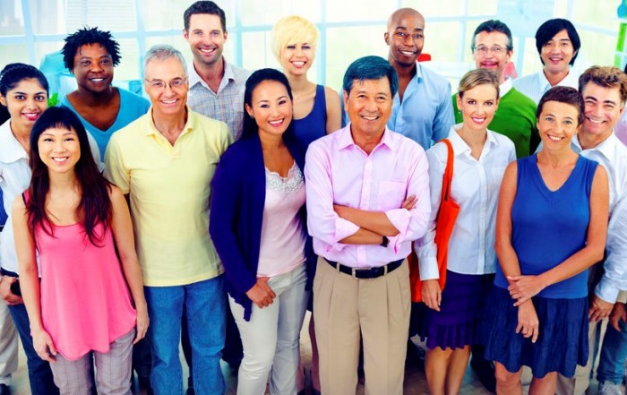 Workplace diversity in office